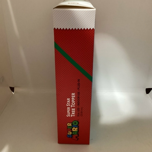 Super Mario Tree Topper Super Star Gen 2 Light Up Plug In 9" - Picture 4 of 5